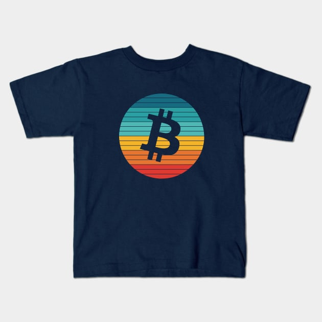 80's Bitcoin Kids T-Shirt by phneep